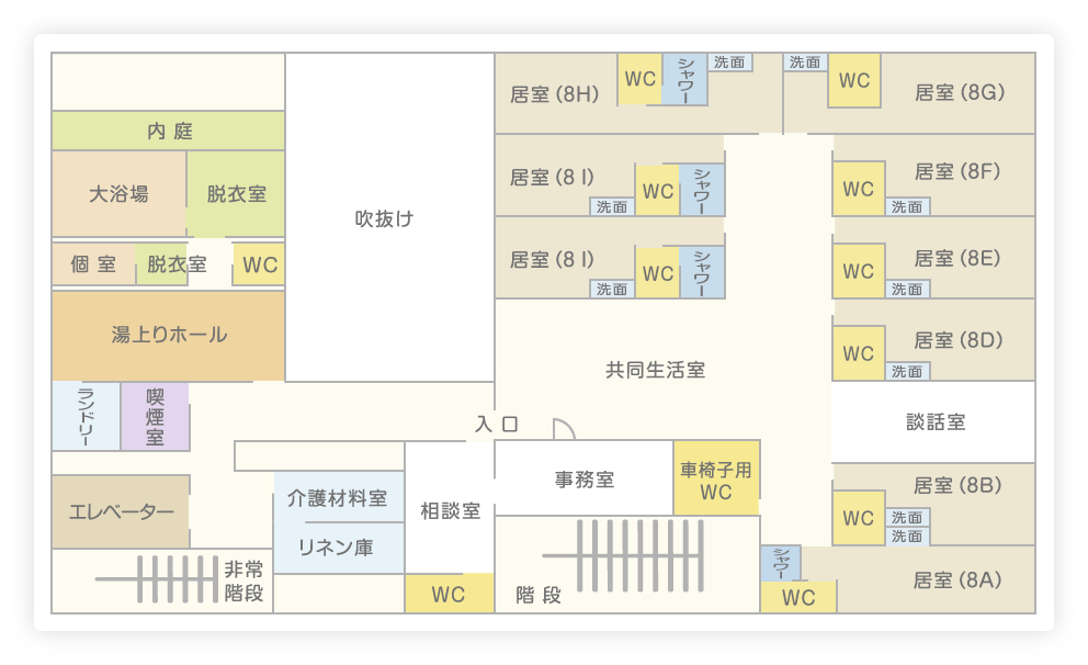 図：館内マップ